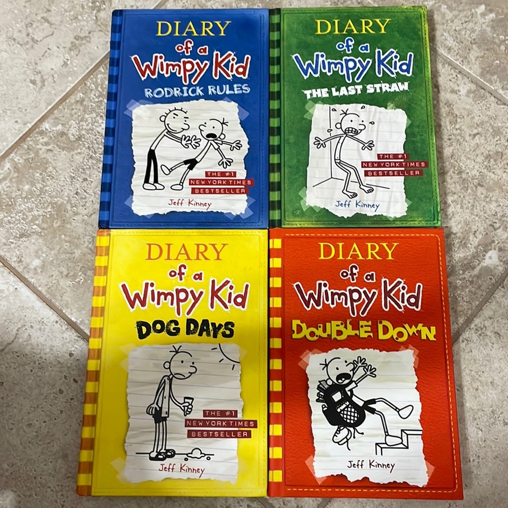 Diary of a Wimpy Kid books (2,3,4,11)